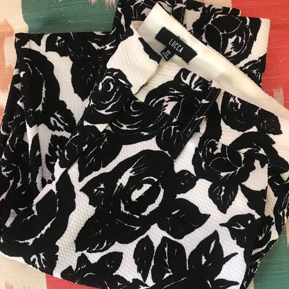 Topshop flower printed pants